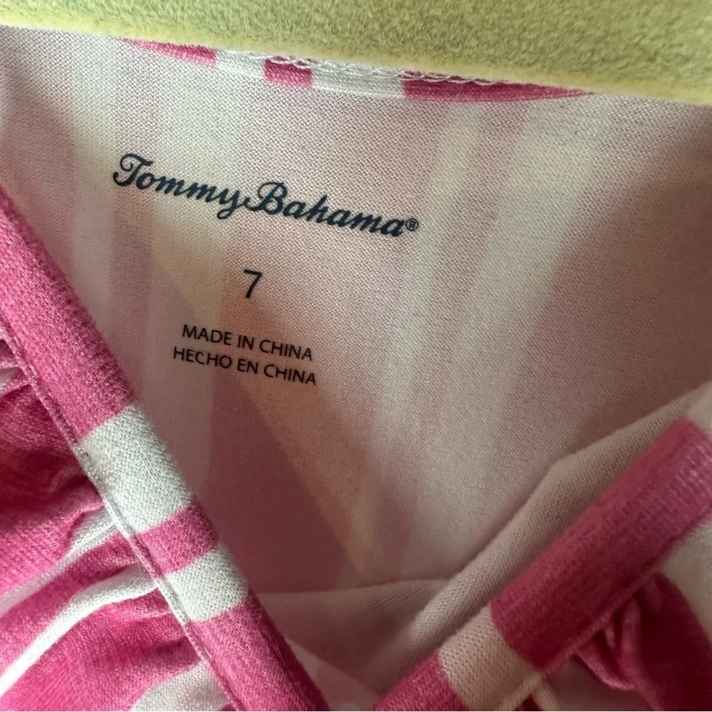 Tommy Bahama Pink Floral and Striped Kids Dresses lot - Picture 4 of 6